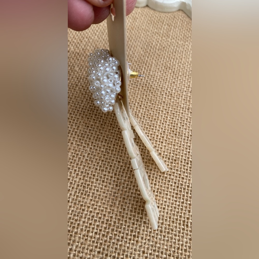 New ladies Bride Earrings (beads) - Picture 3 of 4